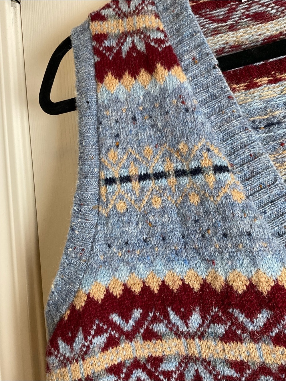 Vintage Classic Directions Fair Isle Shetland Wool Sweater Vest Medium - Picture 6 of 15